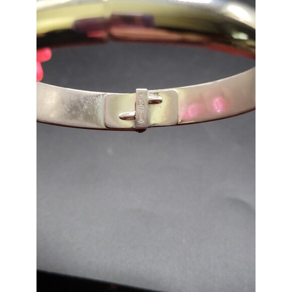 Whiting and Davis Silver tone Clamp Bracelet - Picture 7 of 12